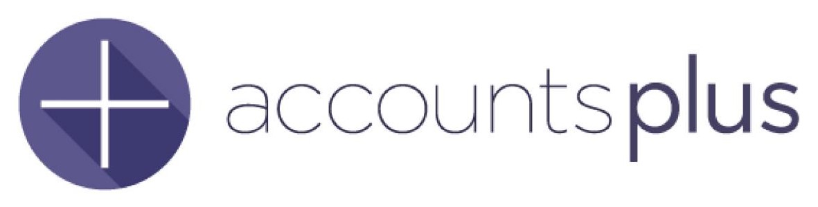 Plus sign inside circle for Accounts Plus logo