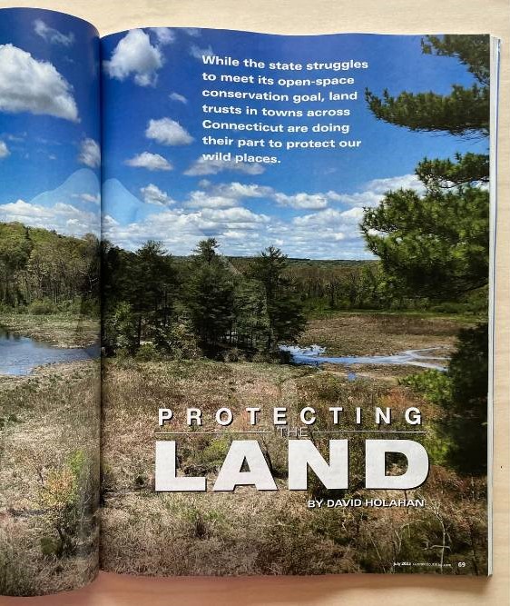 CT Magazine land trust article flat lay