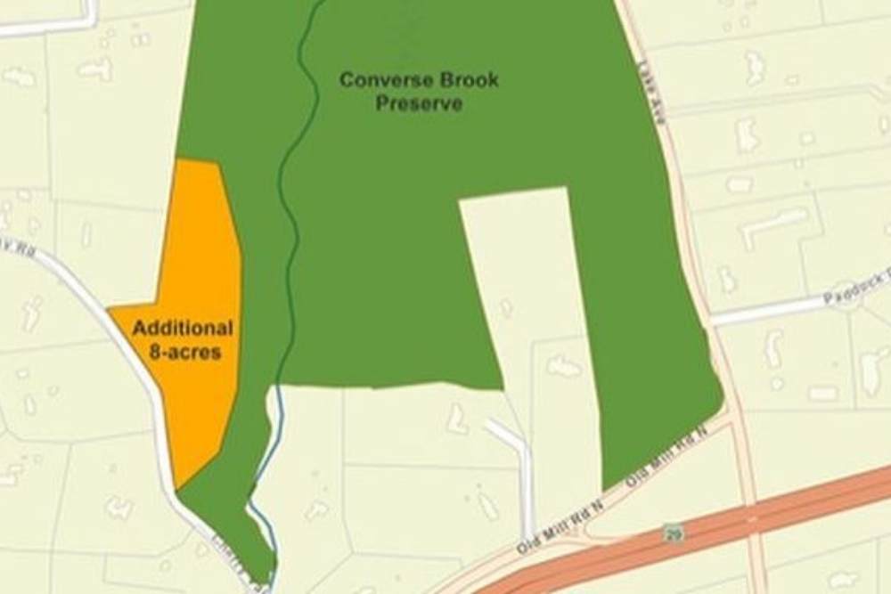 Map of Converse Brook Preserve and the expansion