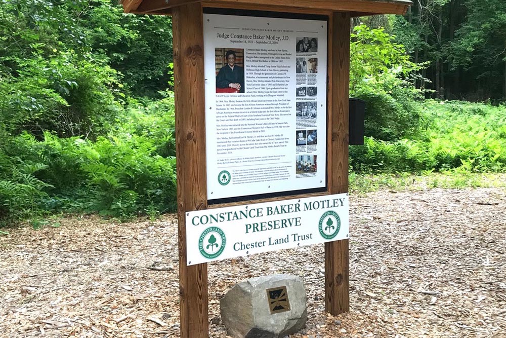 New Signage honoring Constance Baker Motley