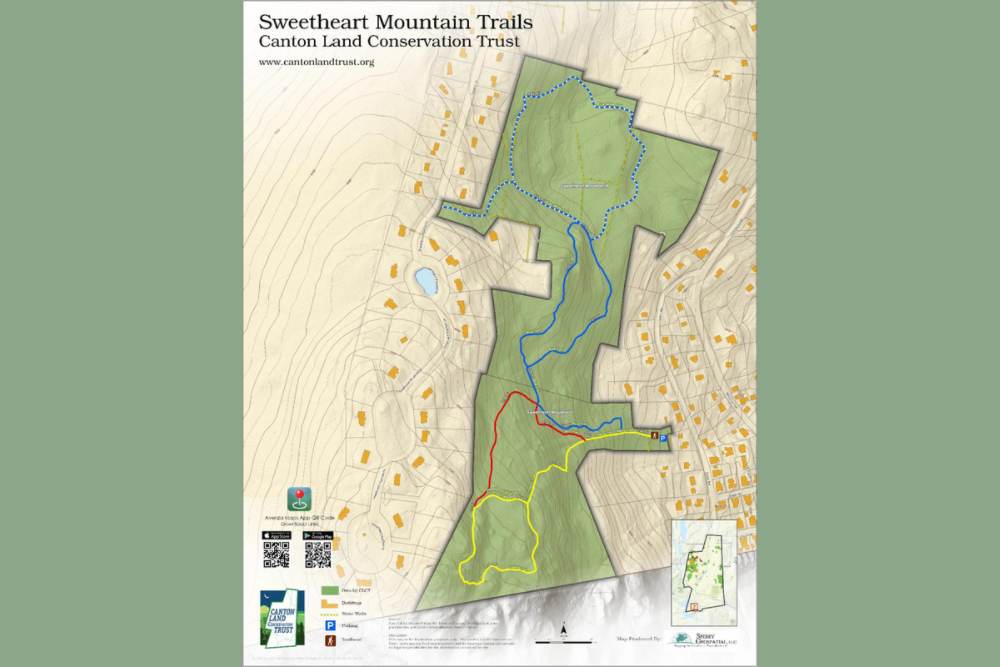 Map of Sweetheart Mountain Trails