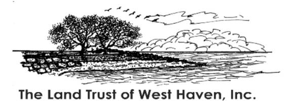 Sketch of a preserve with Land Trust of West Haven text