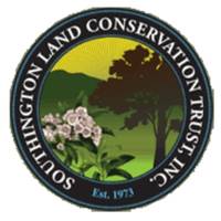 Flowers and tree with Southington Land Conservation Trust logo